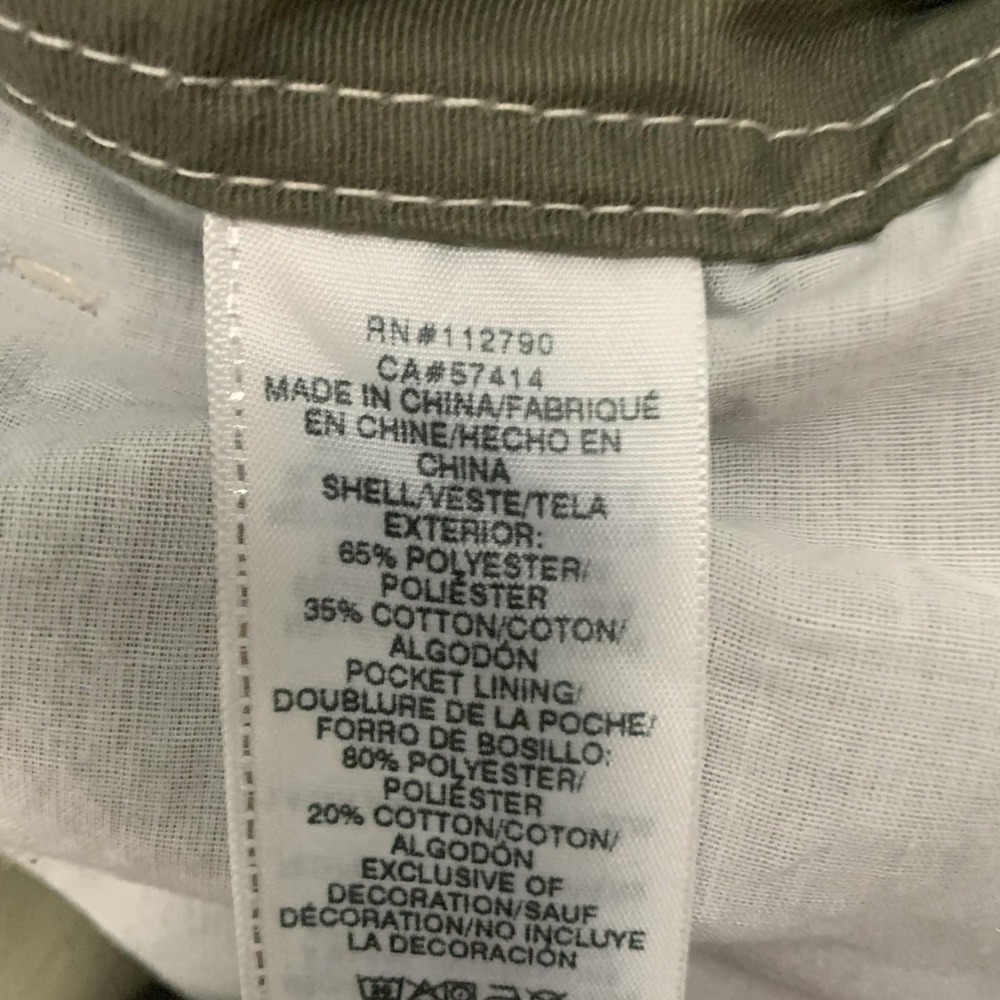 True Religion Cargo Pants Sz 38x32 Green Utility Streetwear White Stitching - Picture 6 of 11